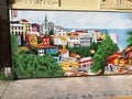 South America Chile ValparaÃÂ­so Valparaiso Graffiti Mural Colorful Alleys Street Art Gallery Illustrations Scenery Art Sketch